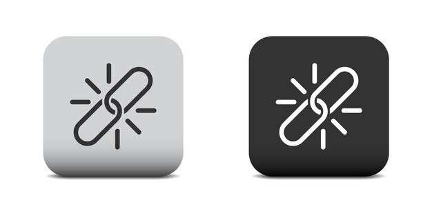 Strength icon Link symbol Flat vector illustration