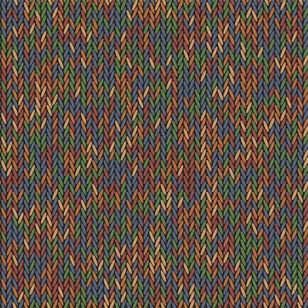 Strikket tekstur melange farve. Strikke baggrund, fladt design.