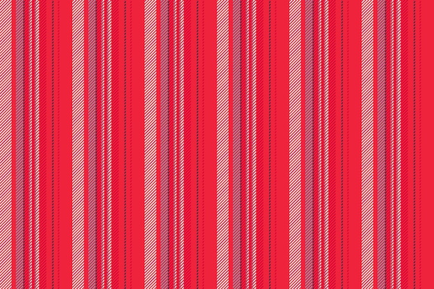 stripe background texture of fabric vertical lines with a vector seamless pattern textile in red and white colors