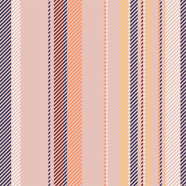 Stripes vector seamless pattern. Striped background of colorful lines. Print for interior design and fabric.