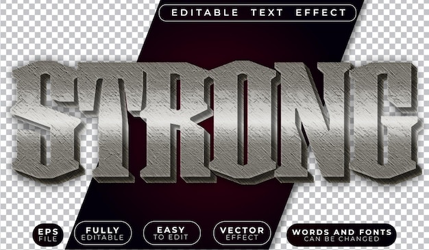 Strong Hard Heavy Fully Editable Vector Text File