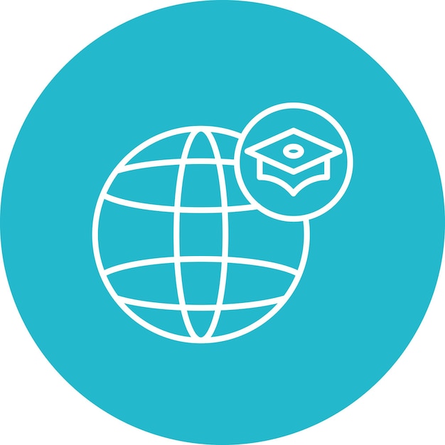 Study Abroad icon vector image Can be used for University