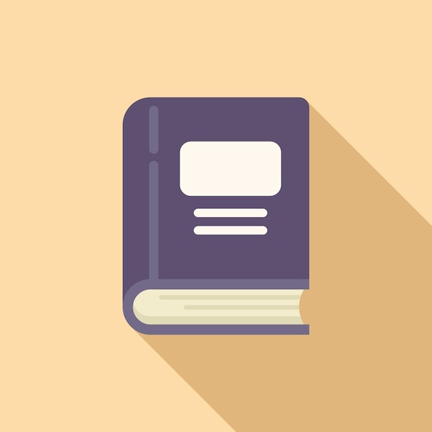 Study book icon flat vector Business research Data marketing