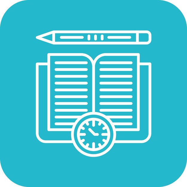 Study Period icon vector image Can be used for University