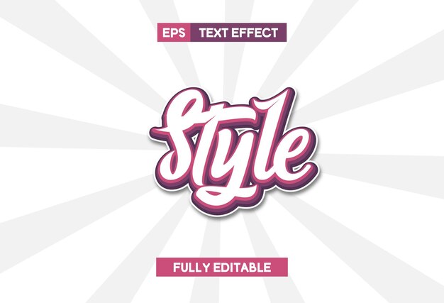 style text effect
