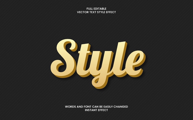 style text effect