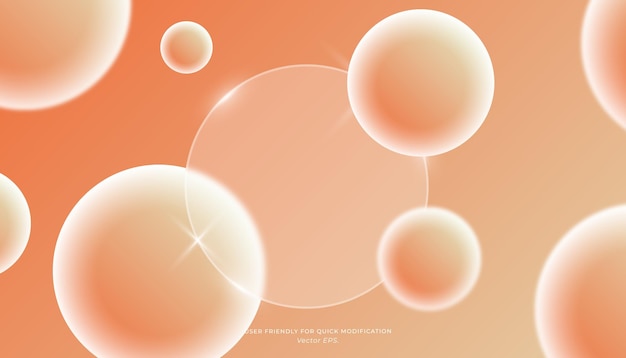 Stylish GlassMorphism mix soft orange Gradient Background for Web Print and Creative Graphics