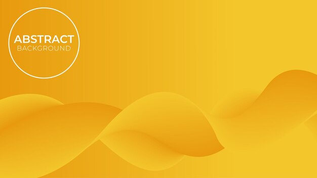 Stylish modern abstract background design with yellow smooth waves