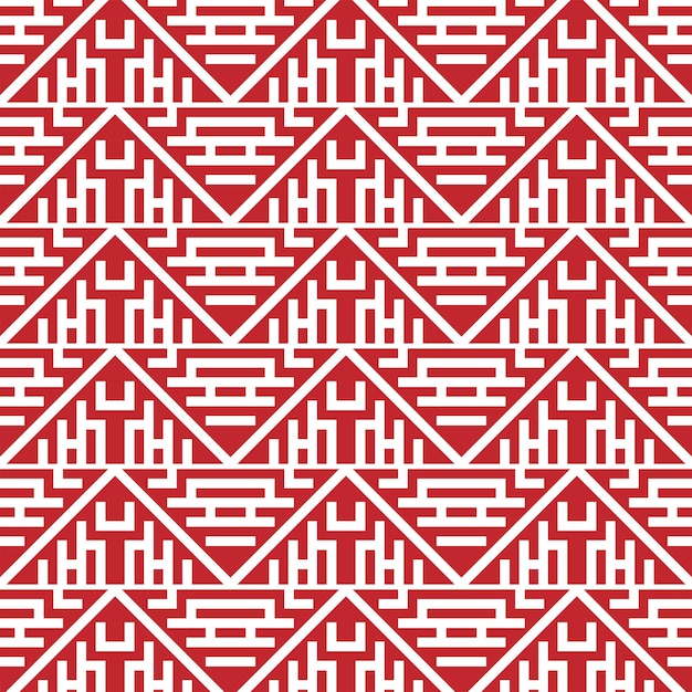 Stylish red Seamless geometric pattern design