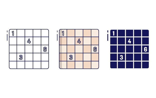 sudoku vector icon