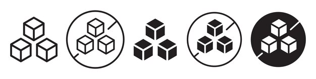 Sugar Free Vector Icon vector set collection for web