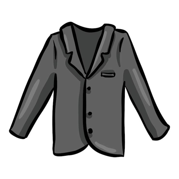Vektör suit hand drawn doodle icon