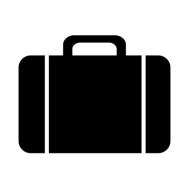 Suitcase icon logo vector design template
