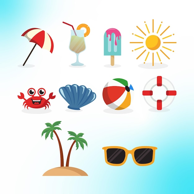 Summer Beach Element Collection