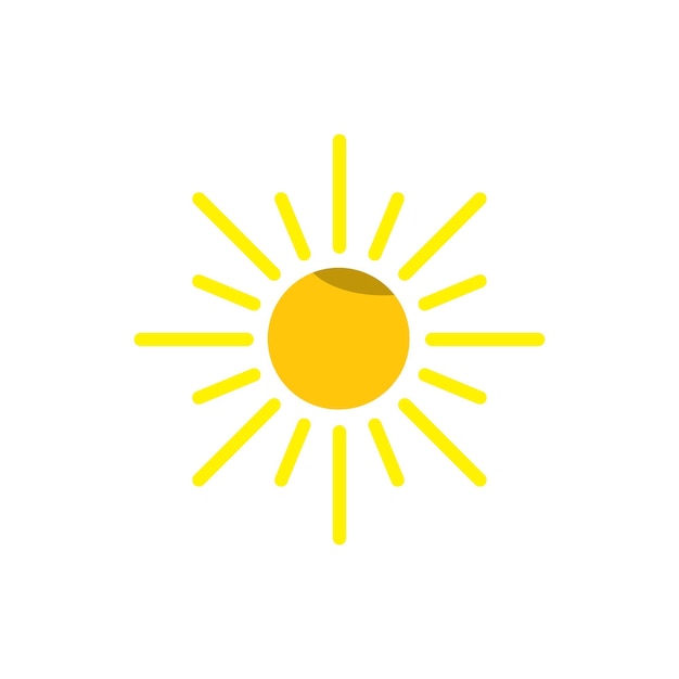 sun icon vector design templates