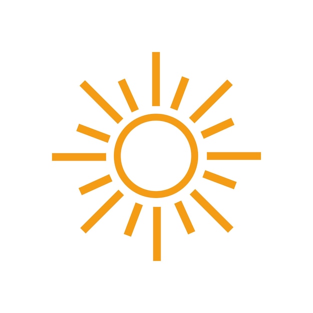 Sun logo vector template symbol design