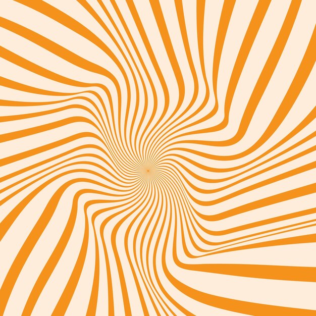 Sunburst groovy comic background with a vintage retro aesthetic