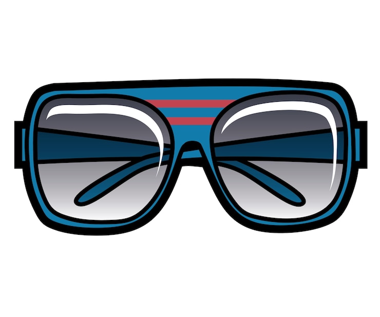 Vektör sunglass design drawing and illustration