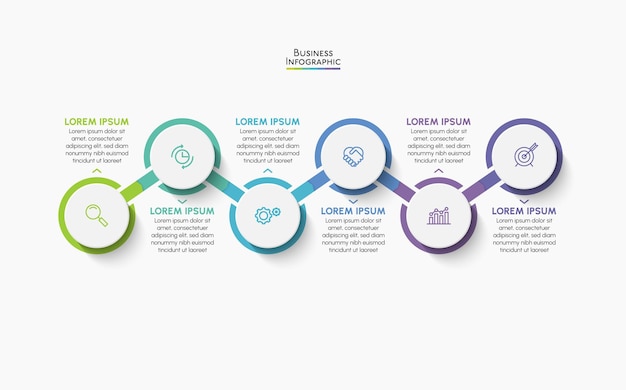 Sunum business infografik şablonu
