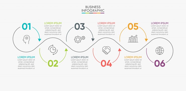 Sunum business infografik şablonu
