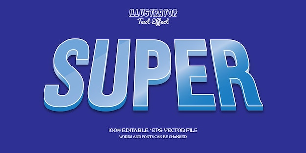 super editable text effect
