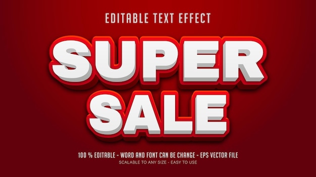 super editable text effect