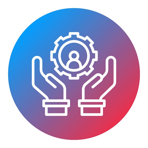 supportiveness icon vector image can be used for leadership