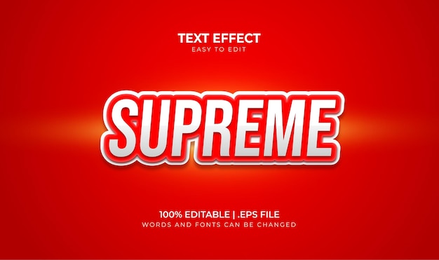 Supreme elegant text effect
