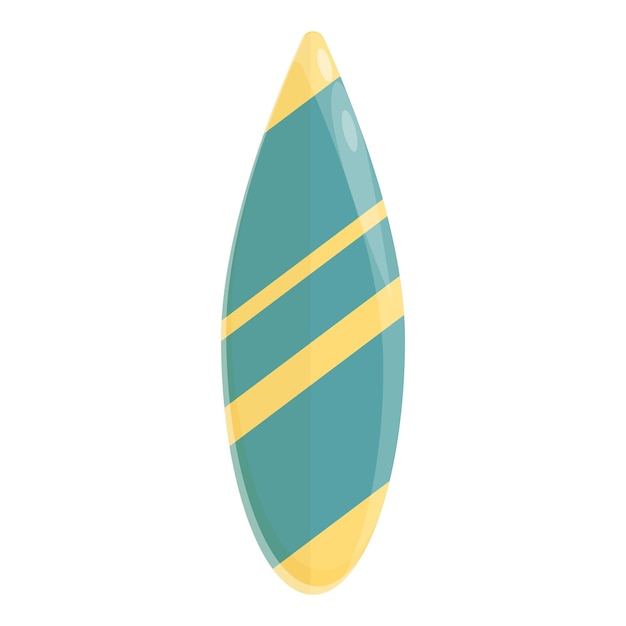 Surfboard icon Cartoon of Surfboard vector icon for web design isolated on white background