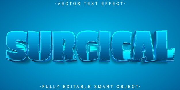 Surgical Operation Vector Fully Editable Smart Object Text Effect