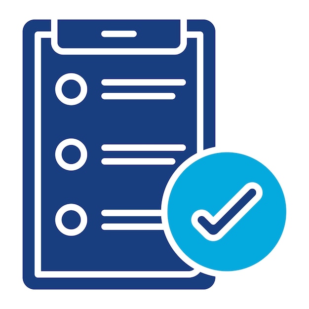 Survey Mobile App Duotone Illustration