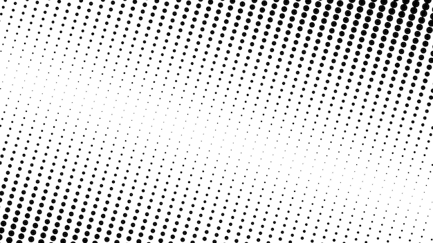 Svartvit halftonsprickar mönster abstrakt vektor bakgrund