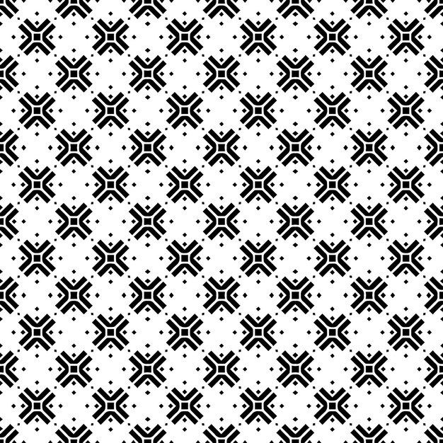 Svartvitt sömlöst abstrakt mönster Bakgrund och kuliss Gråskalig ornamentdesign