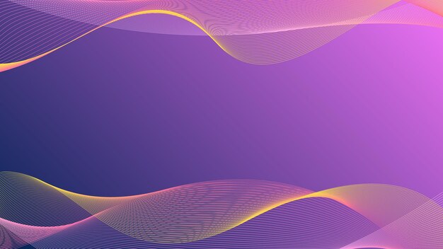 swaying wavy lines abstract wave background pink and blue with yellow stripes