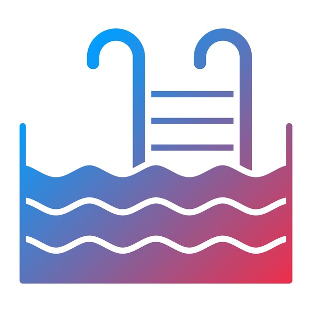 swimming pool icon vector image can be used for hotel management