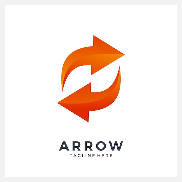 Switch data arrows logo illustration, transfer arrow logo design