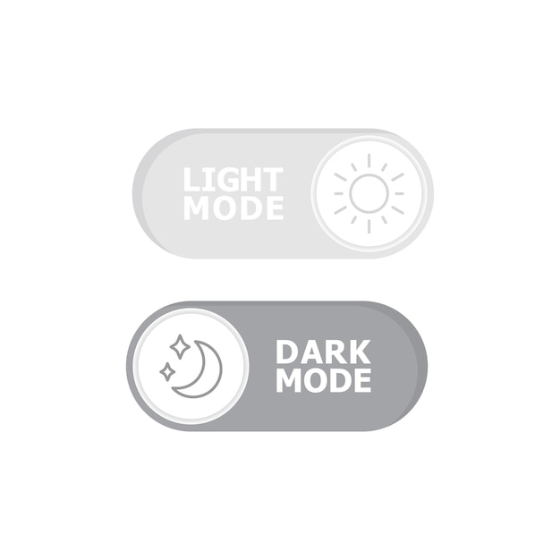 Switch icon vector illustration Lightmode darkmode on isolated background Off on sign concept