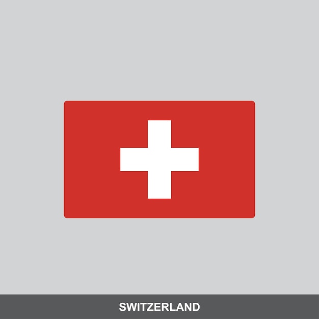 Switzerland national flag vector design