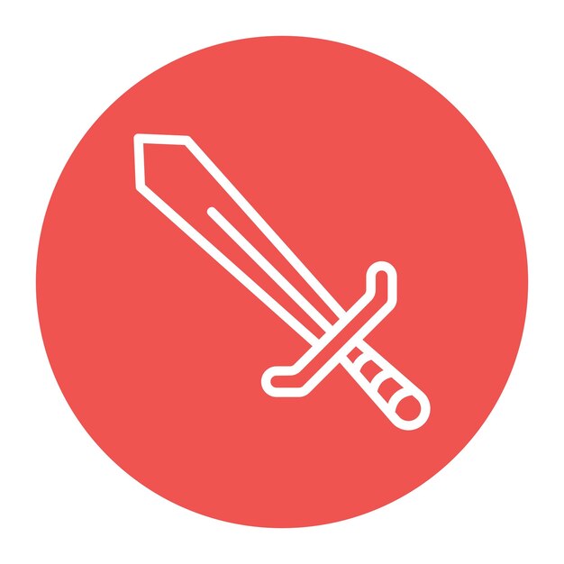 Sword icon vector image Can be used for Mining And Crafting