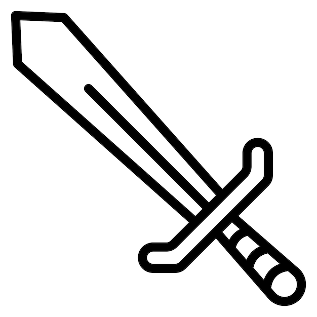 Sword icon vector image Can be used for Mining And Crafting