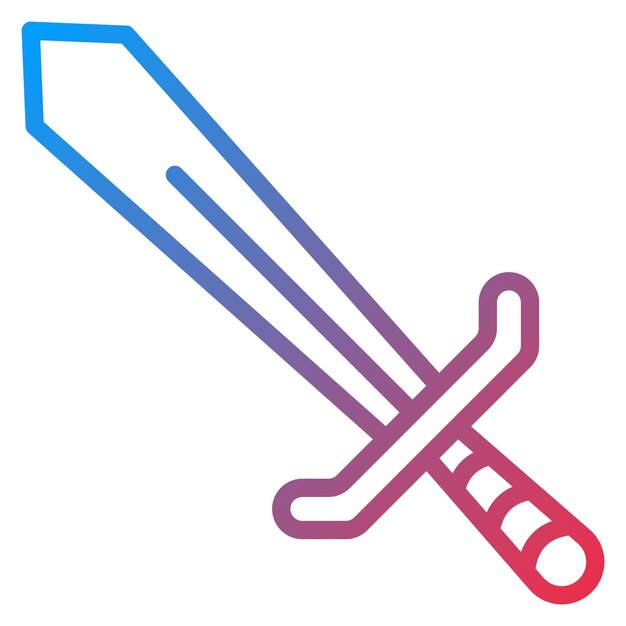 sword icon vector image can be used for mining and crafting