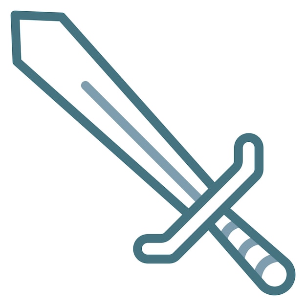 sword icon vector image can be used for mining and crafting