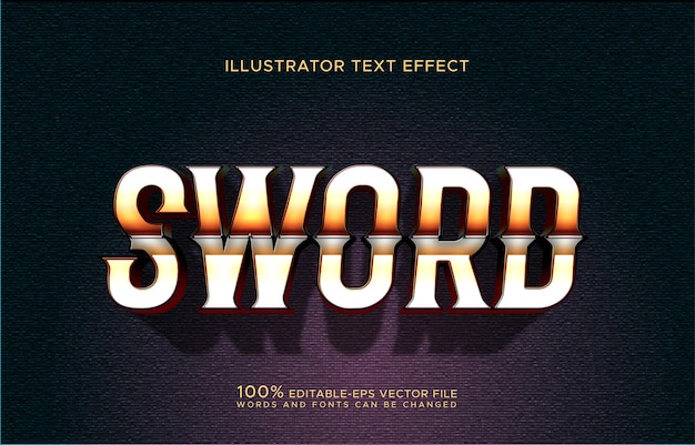 sword text effect