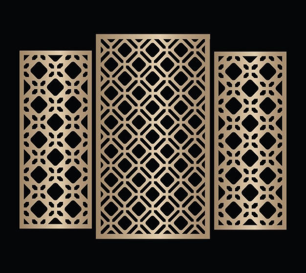 Symmetrical cnc arabic pattern