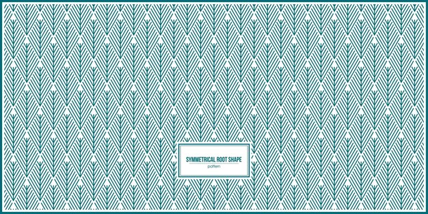 symmetrical root shape pattern design