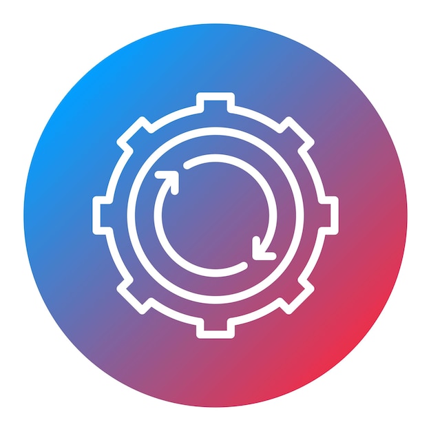 Synchronized Progress icon vector image Can be used for Teamwork