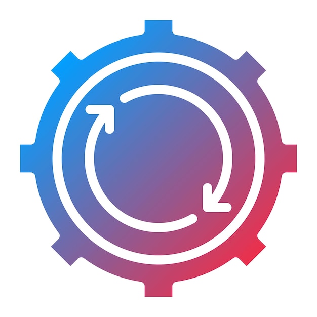 Synchronized Progress icon vector image Can be used for Teamwork