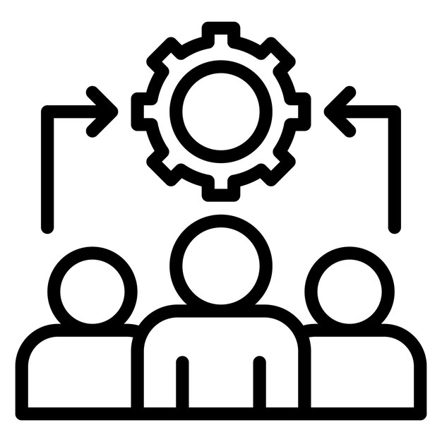 Synergetic Solutions icon vector image Can be used for Teamwork