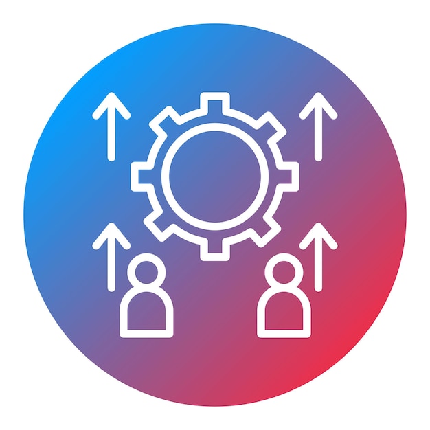 synergy icon vector image can be used for business analytics