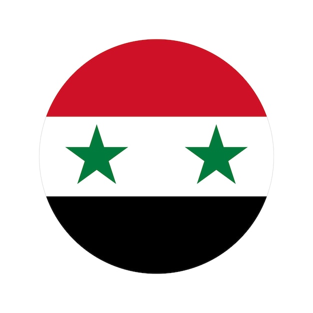 syria flag simple illustration for independence day or election